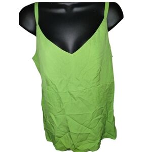 Marc Bouwer silk green tank top size medium great condition